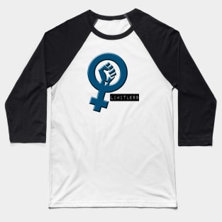 Feminist symbol LIMITLESS blue Baseball T-Shirt